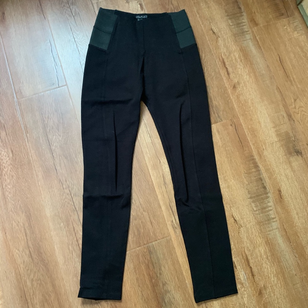 Black High-waisted Dress Skinnies